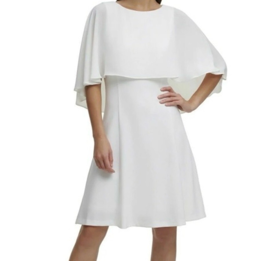 DKNY Chiffon Cape - Overlay Dress size 6